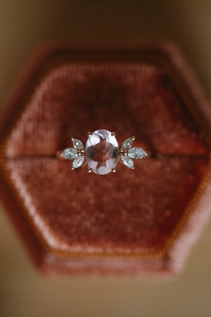 close up photo of an engagement ring